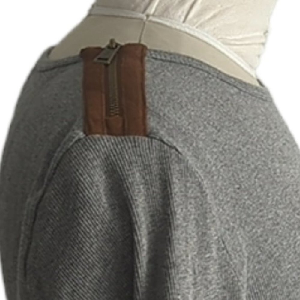 Lauren Ralph Lauren Suede Shoulder Top - Picture 5 of 5